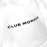 CLUB MONACO TRANSPARENT TOTE